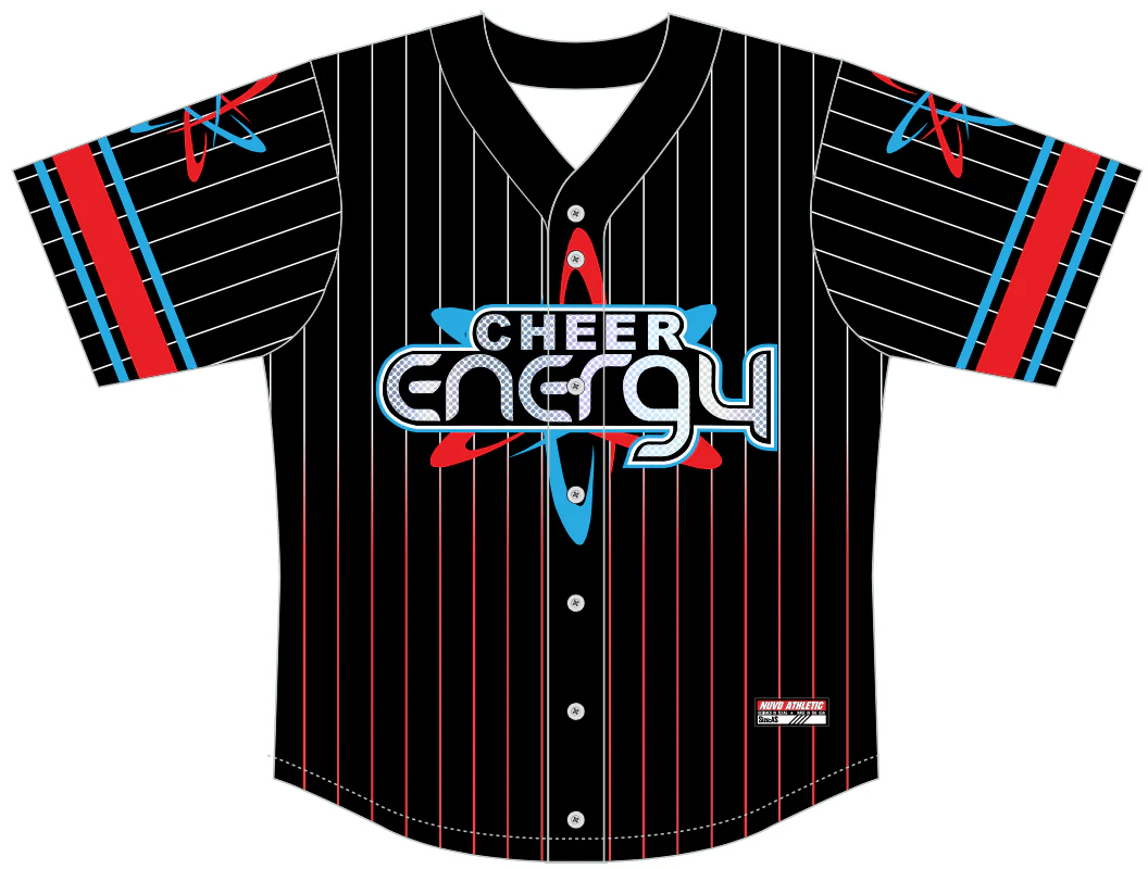 Cheer Energy - Full Button Baseball Jersey