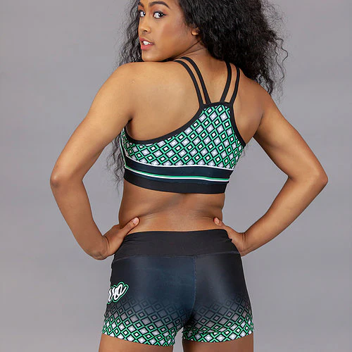 Famous Houston Sports Bra in Green - Image 2