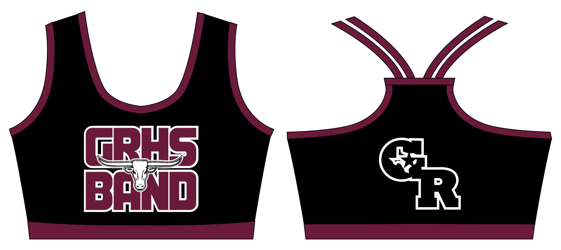 GRHS Band Houston Sports Bra