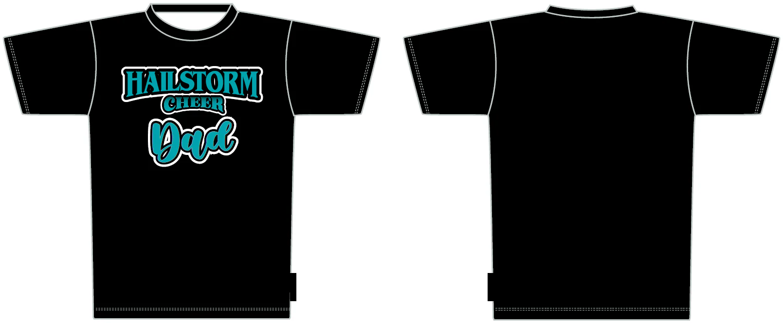Hailstorm - Athletic Tee | CHEER MOM / DAD - Image 4