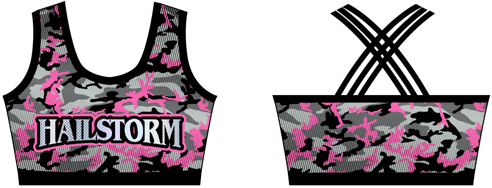 Hailstorm - Jasmine Sport Bra | Pink Camo - Image 3