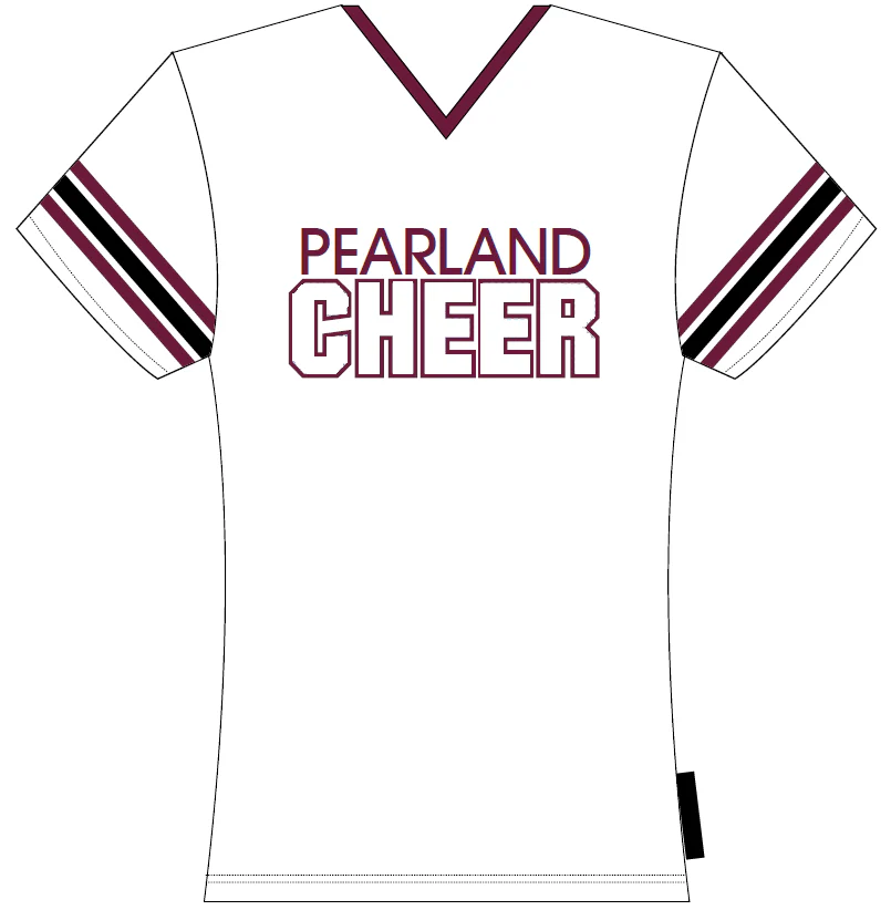 Pearland High School Parents - Cap Sleeve Tee w/Rhinestones - Image 3