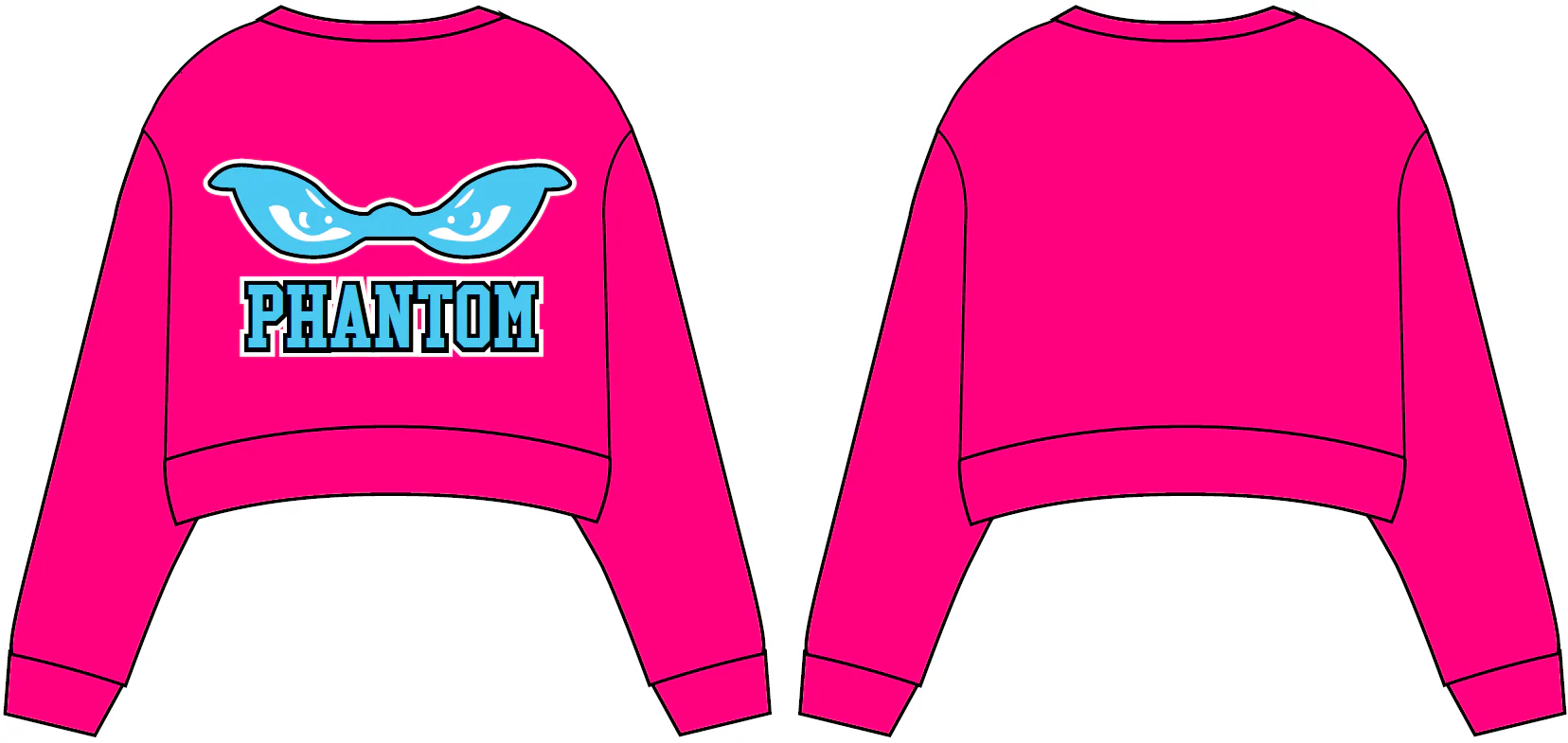 Phantom - Omega Oversized Crop Sweatshirt - Image 3