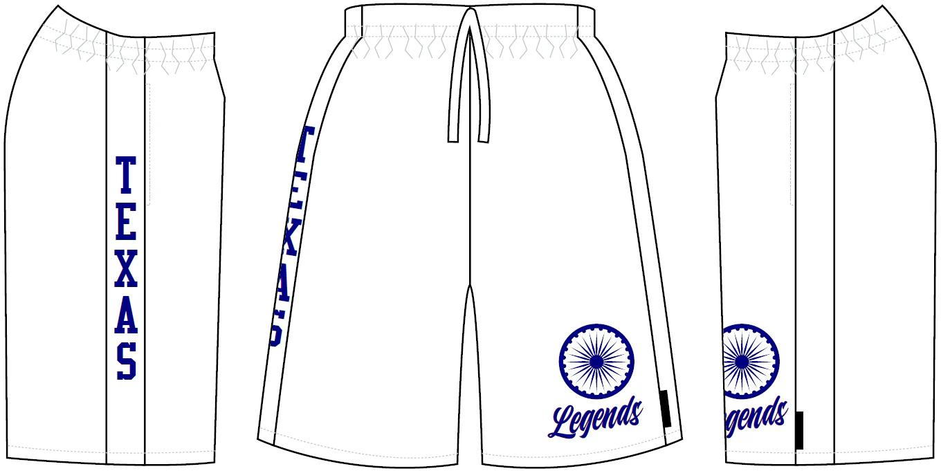 Texas Legends - Men's Athletic Shorts | WHITE - Image 2