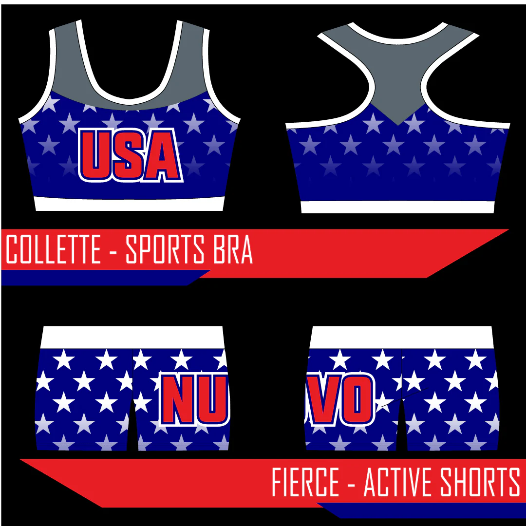 USA Stars Fierce Active Shorts - Image 2