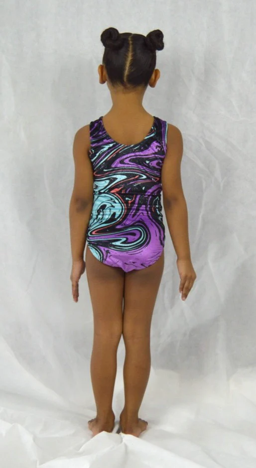 Practice Leotard | Velvet Psychedelic Craze - Image 3